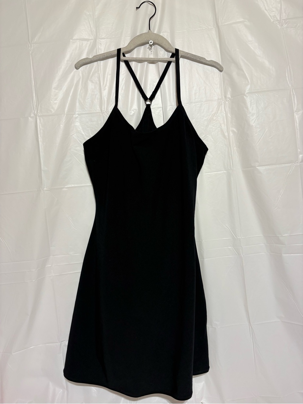 Outdoor Voices Black Strappy Mini Dress